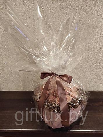 Набор подарочный "Шоколадное настроение"Сердце ( 37 шт), 20*11 см розово-шоколадный, фото 2