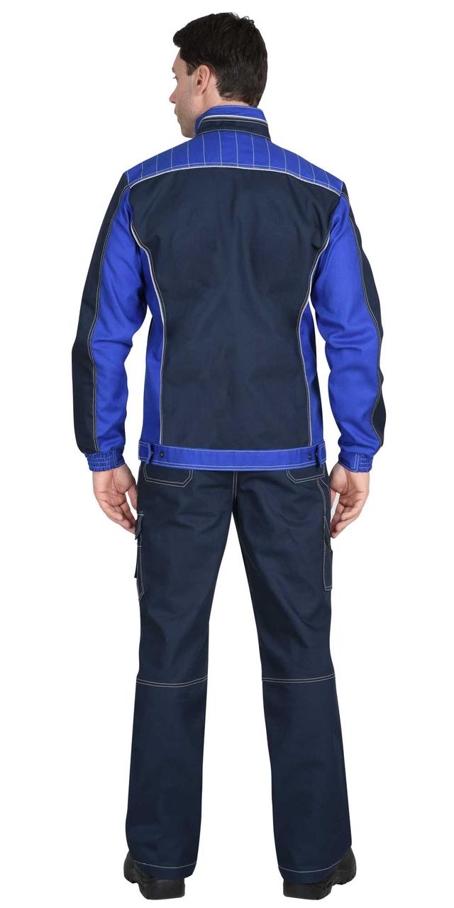 Куртка "СИРИУС-Престиж-Люкс" синий с васильковым пл. 280 г/кв.м - фото 4 - id-p127415333