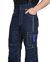 Брюки "СИРИУС-Престиж-Люкс" синий с васильковым пл. 280 г/кв.м, фото 2