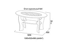 Стол журнальный №4 (4 цвета) фабрика SV-мебель, фото 2