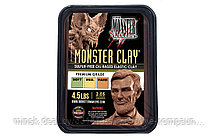 Профессиональный скульптурный пластилин Monster Clay, 2,05кг, коричневый, средний