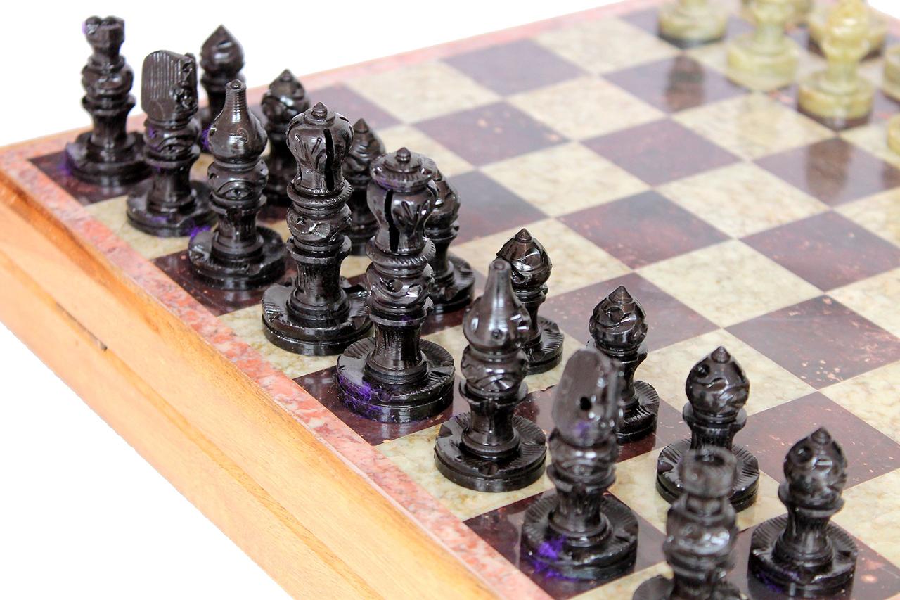 Набор шахмат из натурального камня 25х25см. - фото 4 - id-p154241651