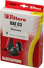 Комплект бумажных пылесборников (5 шт) Filtero DAE 03 (5) Standard, для пылесосов DAEWOO