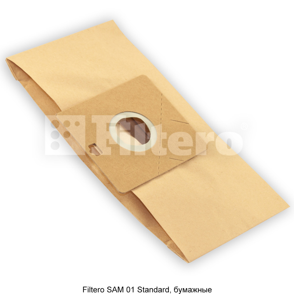 Комплект бумажных пылесборников (5 шт) Filtero SAM 01(5) Standard, для пылесосов SAMSUNG - фото 3 - id-p154244430