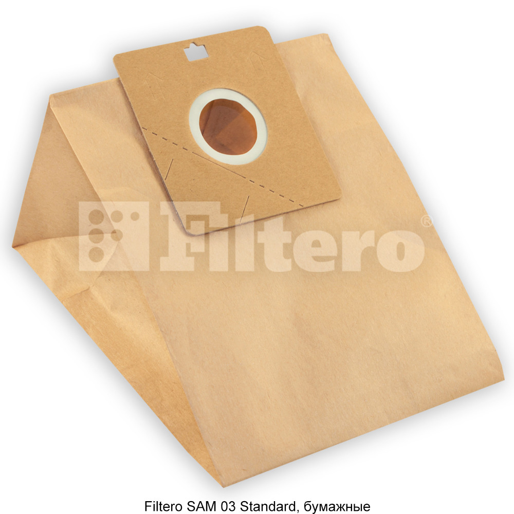 Комплект бумажных пылесборников (5 шт) Filtero SAM 03(5) Standard, для пылесосов SAMSUNG - фото 3 - id-p154244623