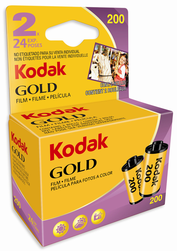 Фотоплёнка цветная Kodak GOLD 200/24 (2 пленки по 24 кадра) - фото 1 - id-p154244671