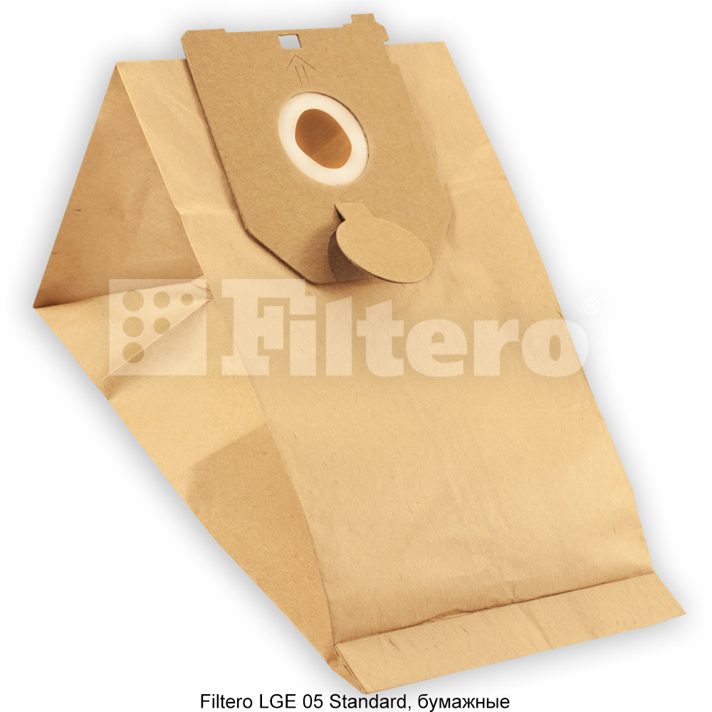 Комплект бумажных пылесборников (5 шт) Filtero LGE 05 (5) Standard, для пылесосов LG - фото 3 - id-p154244707