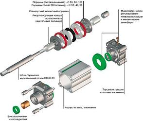 Ремкомплект для пневмоцилиндра Camozzi K02-40-100