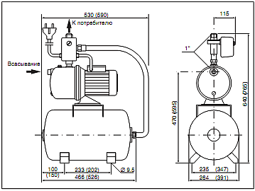 Насосная станция Grundfos Hydrojet JP5, 24 артикул 4651BPBB, фото 2