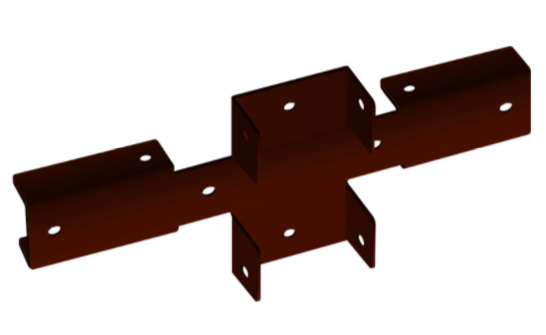 Кронштейн крестообразный с полимерным покрытием (Х-образный) - фото 1 - id-p154270482