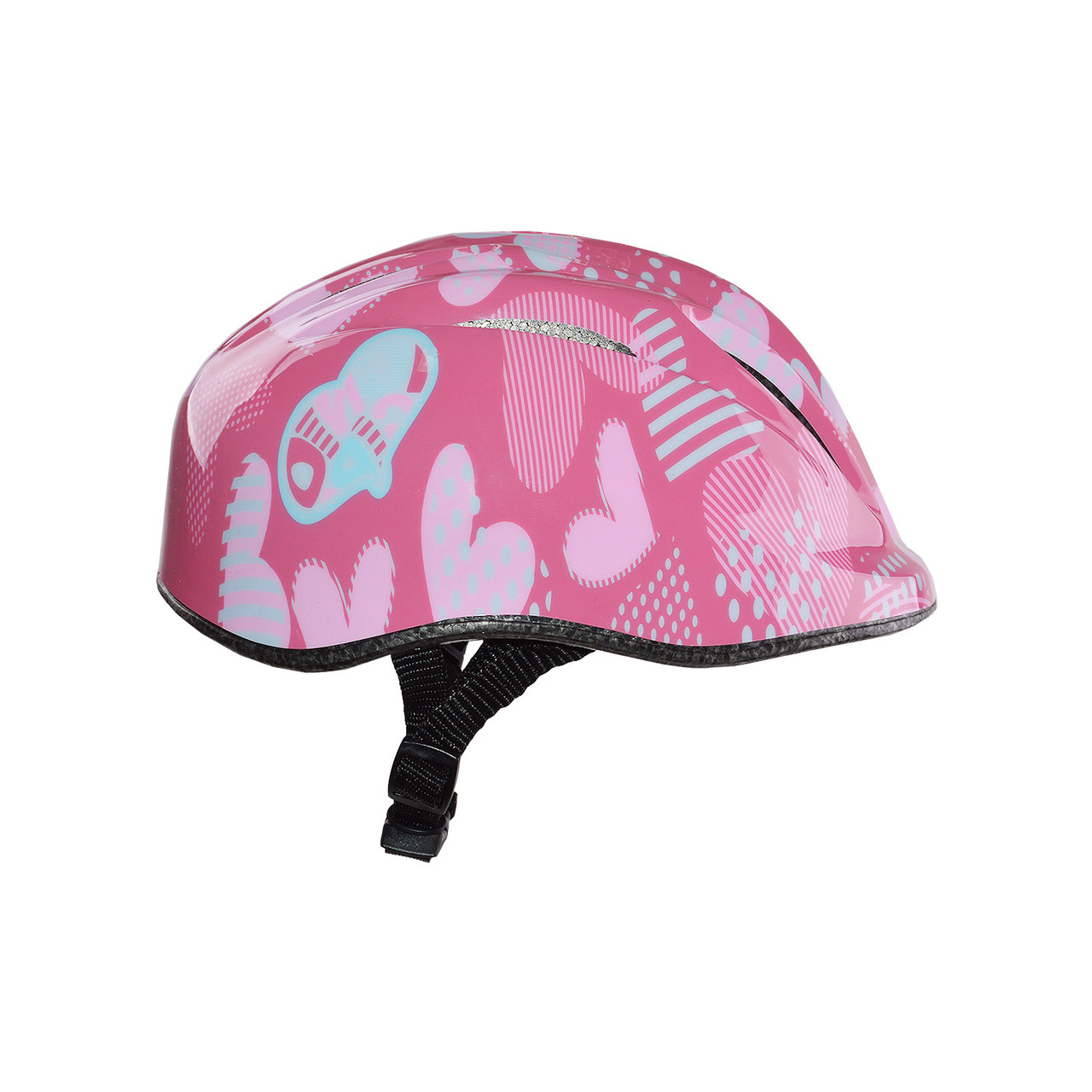 Шлем детский с регулировкой АС розовый/белый - фото 3 - id-p73605648