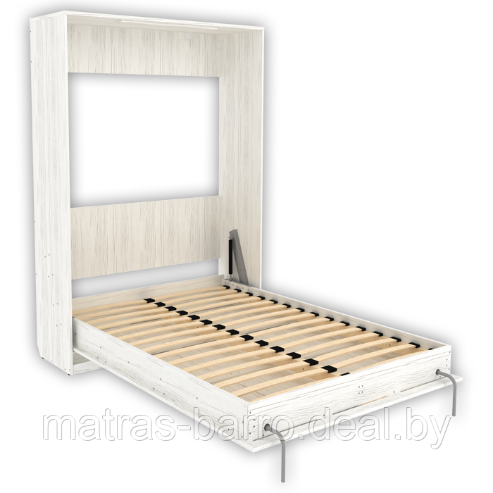 Кровать-шкаф подъемная 1400 (вертикальная) арт. К01 в цвете Арктика - фото 1 - id-p154273648