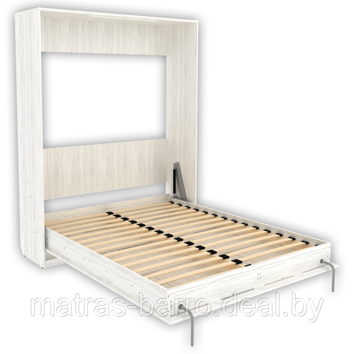 Кровать-шкаф подъемная 1600 (вертикальная) арт.К04 в цвете Арктика - фото 1 - id-p154273650
