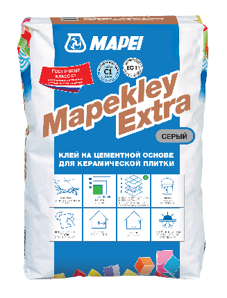 Клей для плитки Mapei Mapekley Extra серый 25 кг., фото 2