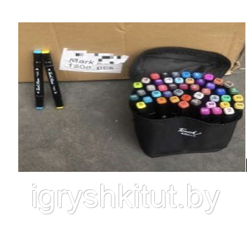Маркеры двухсторонние для скетчинга 24 цвета в пенале, арт.HH-1 - фото 7 - id-p154296375