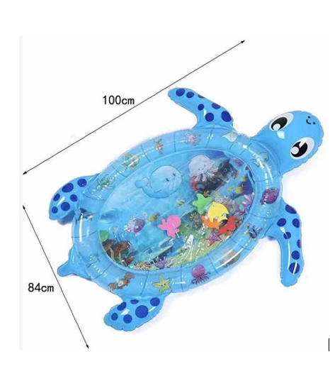 Детский развивающий водный коврик "Черепаха", размер 100х84 см, арт.HH-11