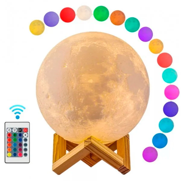 Настольная лампа Луна 3d Мoon light lamp - фото 6 - id-p154307260