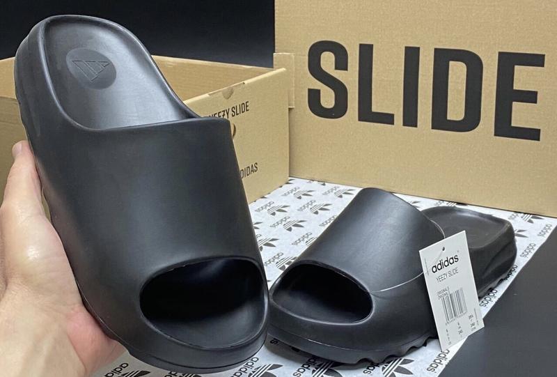 Сланцы Adidas Yeezy Slide Black - фото 5 - id-p154307640