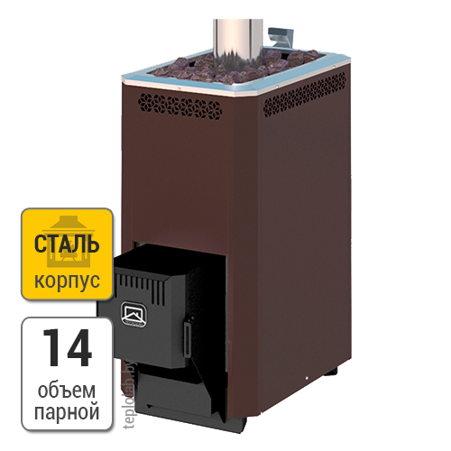 Теплодар Кузбасс 14ТК (2018) печь банная стальная - фото 1 - id-p154308938