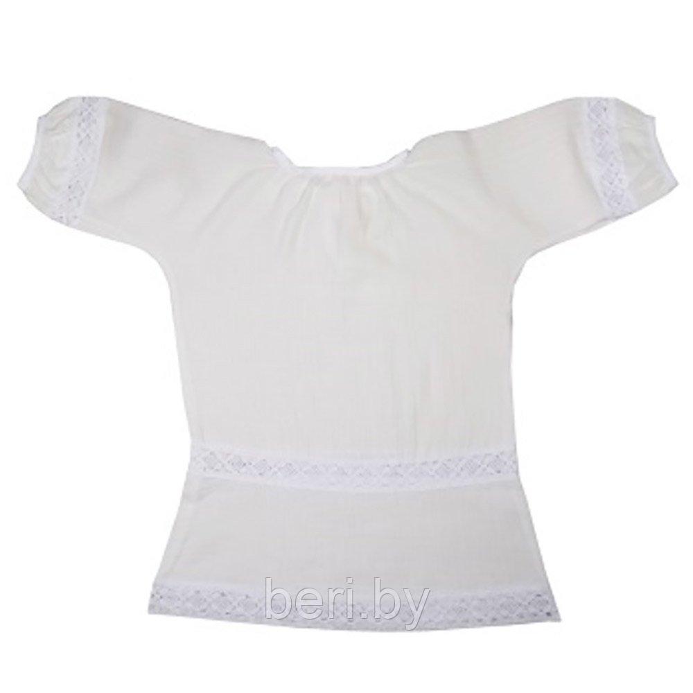 500 Крестильная рубашечка "Babyedel" (муслин) молочный, р.60/86 BAMBOLA - фото 2 - id-p154314015