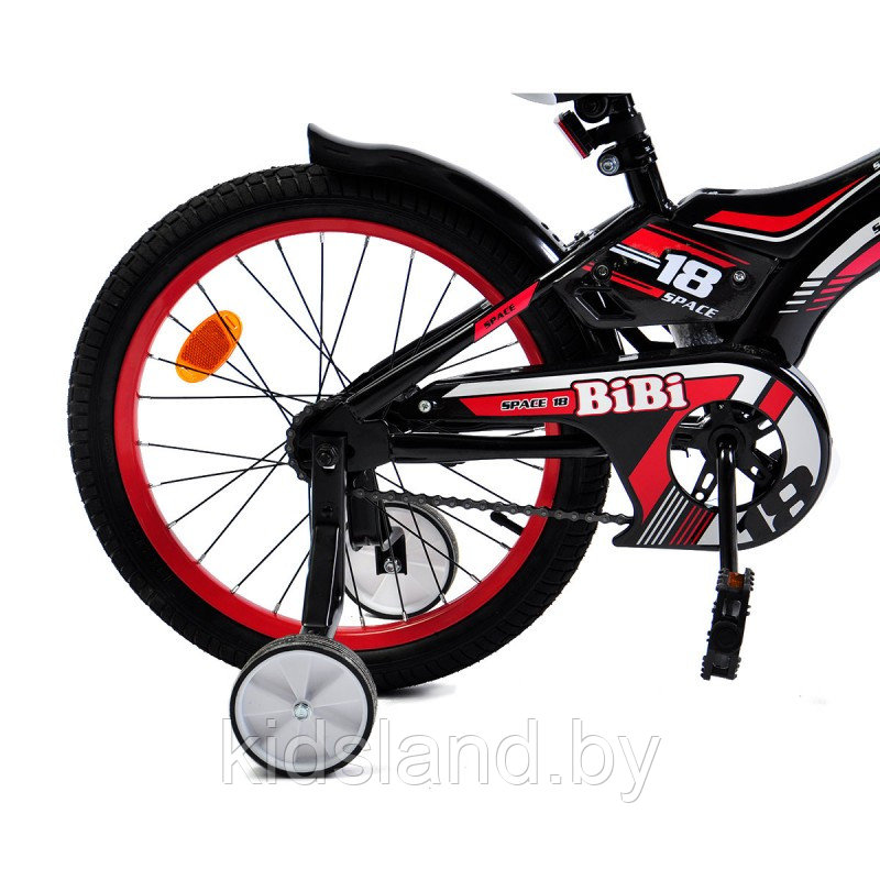 Детский Велосипед Bibi Space 18" ( чёрный/красный) - фото 3 - id-p150533646