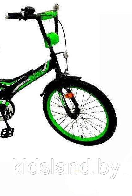Детский Велосипед Bibi Space 20" ( чёрный/зелёный) - фото 2 - id-p154318148