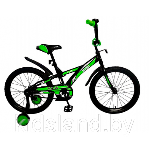 Детский Велосипед Bibi FOX 20" ( чёрный/зелёный)