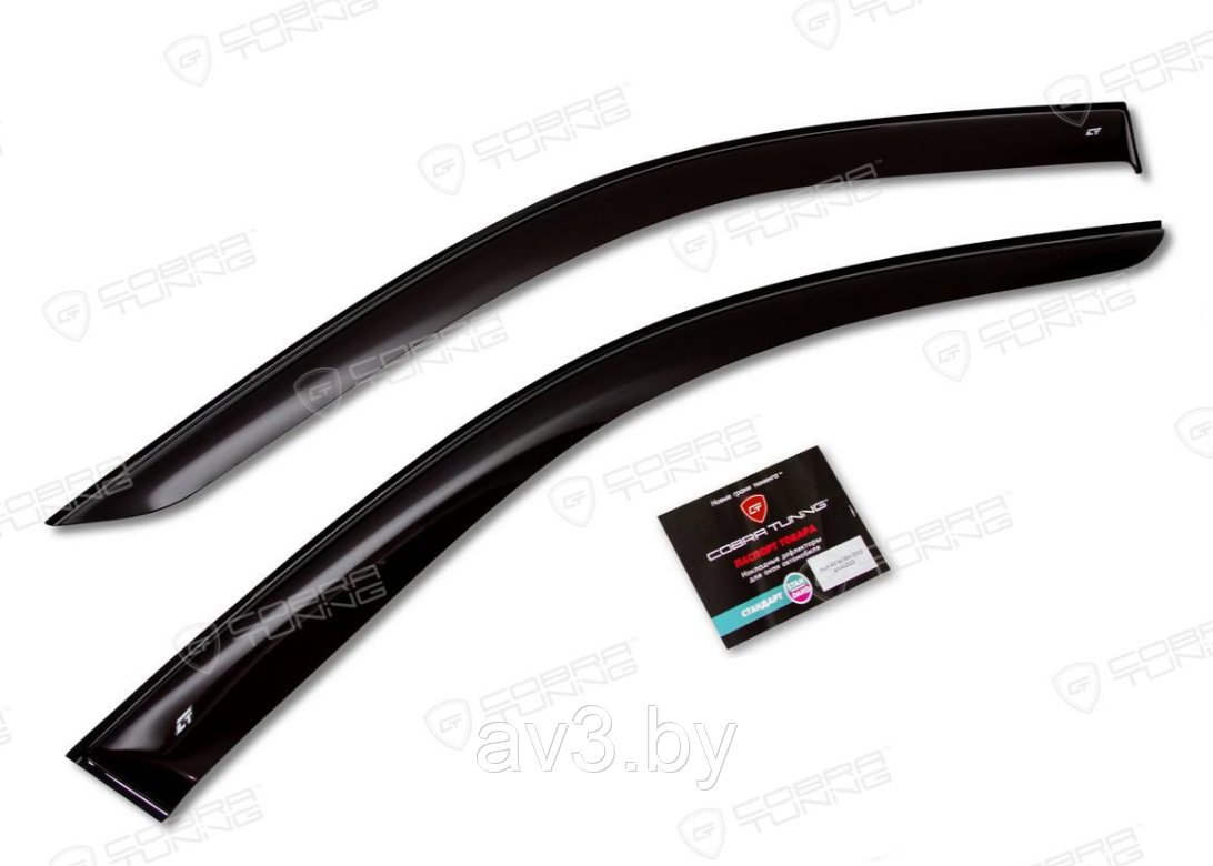 Ветровики Toyota Land Cruiser Prado 120 3d 2003-2008 (Cobra Tuning)