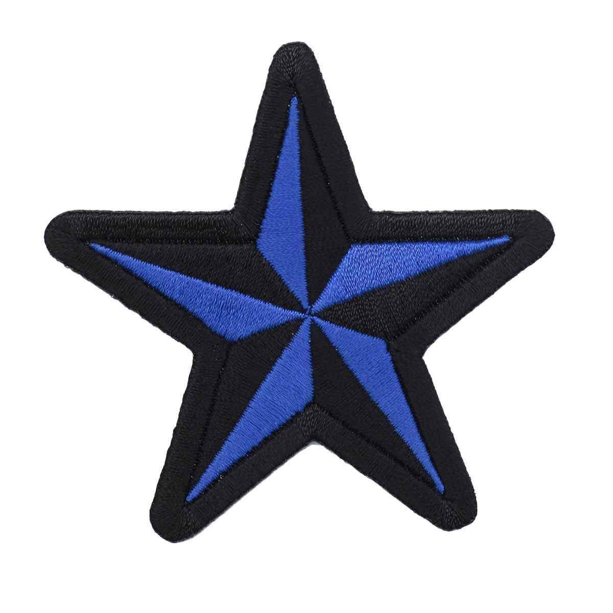 Термоаппликация "Синяя звезда" 7,5*7,5см, 1шт, Hobby&Pro - фото 1 - id-p154331968