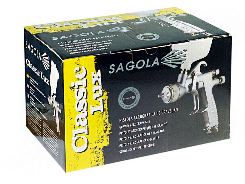 Универсальный краскопульт SAGOLA CLASSIC LUX с воздушной головой 40, дюзой 1.6 - фото 3 - id-p154337282