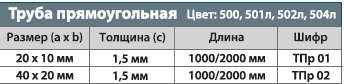 Труба прямоугольная 20х10*1,5мм ТПр 01.2000.500 без покрытия 2м - фото 3 - id-p154337558