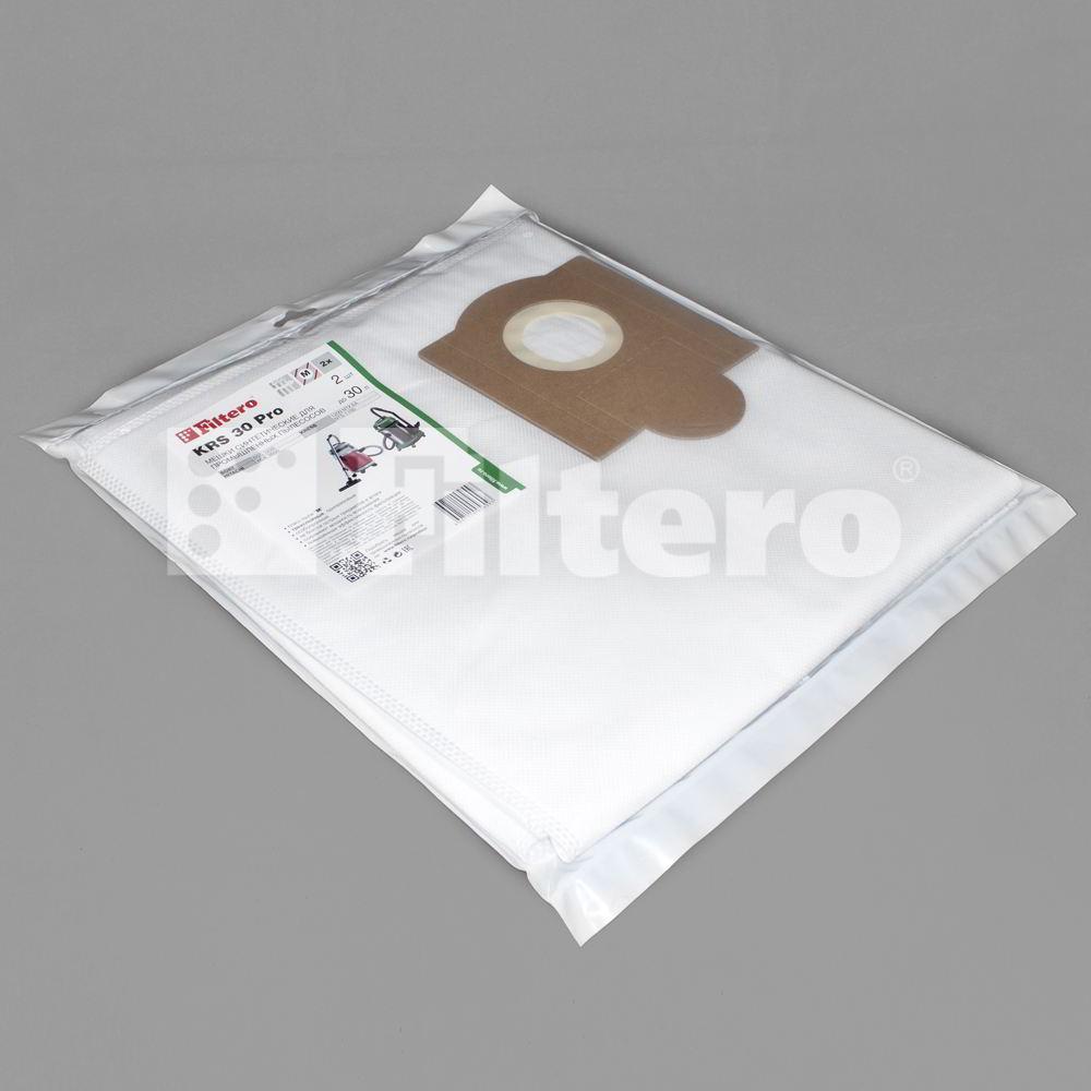 Комплект синтетических мешков (2шт) Filtero KRS 30 (2) Pro, для промышленных пылесосов KRESS - фото 1 - id-p154339196