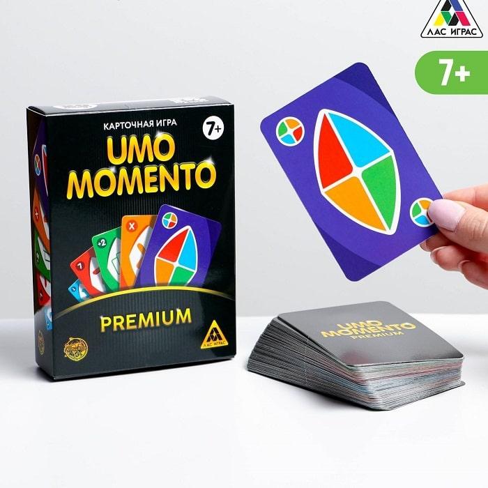 Карточная игра «UNO momento. Premium» 7+ - фото 1 - id-p154350328