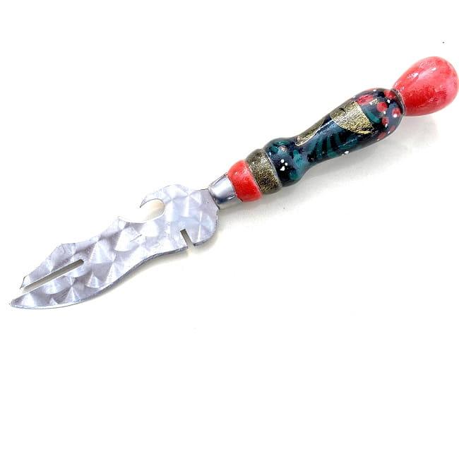 Нож-вилка для снятия мяса 6 в 1 «ХОХЛОМА» с деревянной ручкой - фото 2 - id-p154350341