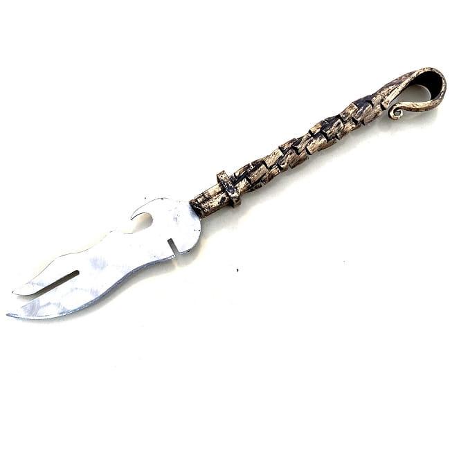 Нож-вилка для снятия мяса 6 в 1 «Сармат» с кованой ручкой - фото 2 - id-p154350342