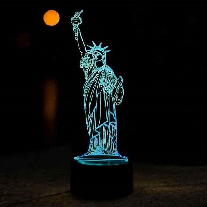 3D светильник «Статуя Свободы» от USB, 7 режимов цвета - фото 2 - id-p154350432