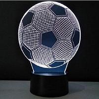 3D светильник «Футбольный мяч» от USB, 7 режимов цвета
