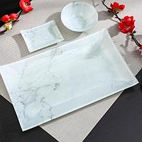 Подарочный набор для суши «White Marble» 3 предмета