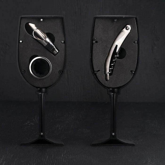 Подарочный набор аксессуаров для вина «Бокал» - фото 1 - id-p154350458