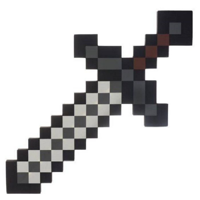 Алмазный меч Minecraft черно- белый 60 см. - фото 1 - id-p154350480
