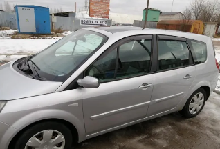 Ветровики Renault Scenic 2 5D (2003-2009) (Cobra Tuning)