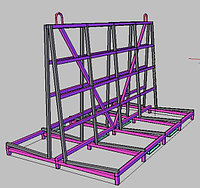 Стойка перевозки стеклопакетов, зеркал, витражей. А-2617