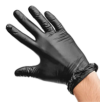 Чёрные виниловые перчатки XL, L, M, S 100 шт (цена с НДС)