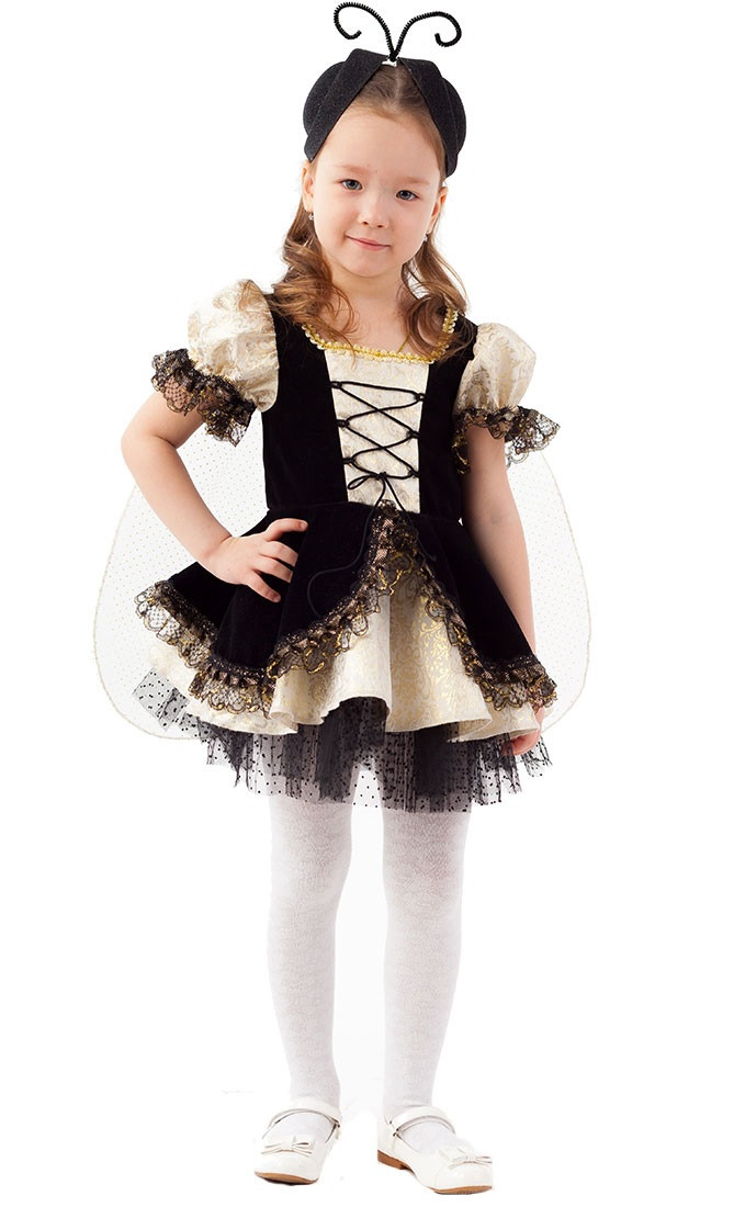 Детский карнавальный костюм для девочки Муха Цокотуха Пуговка 2079 к-19