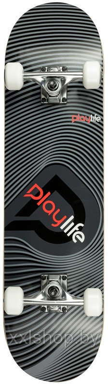 Скейтборд Playlife illusion серый - фото 1 - id-p154407617