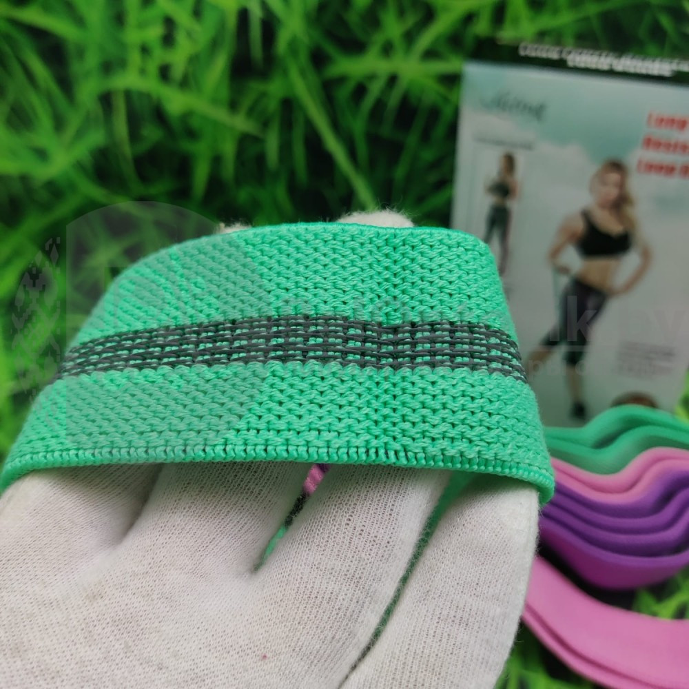 Набор тканевых экспандеров для фитнеса LONG FABRIC RESISTANCE LOOP BANDS 184х4 см 3 штуки чехол для хранения - фото 6 - id-p154412024