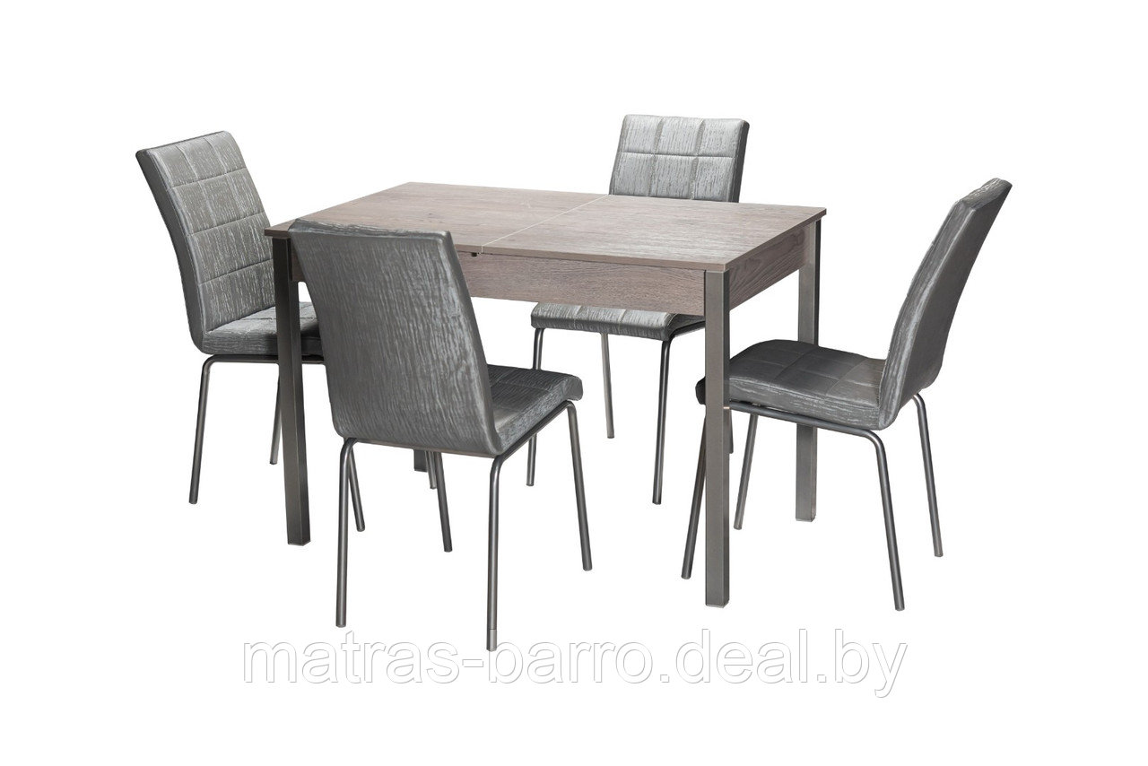 Комплект: Стол Амелис М84 Навара+стулья Эмполи бенгал серый - фото 1 - id-p154414241