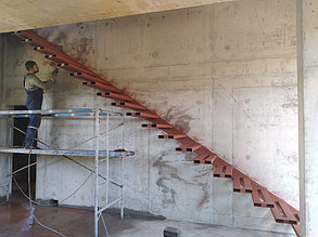 Металлокаркас для консольной лестницы 2