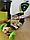 Детский самокат беговел SCOOTER  5в1 граффити салатовый + белый, фото 2
