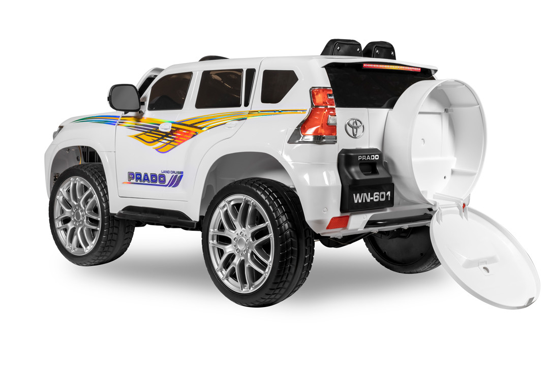 Детский электромобиль Kids Care Toyota Land Cruiser Prado 4x4 (белый) - фото 3 - id-p154445288